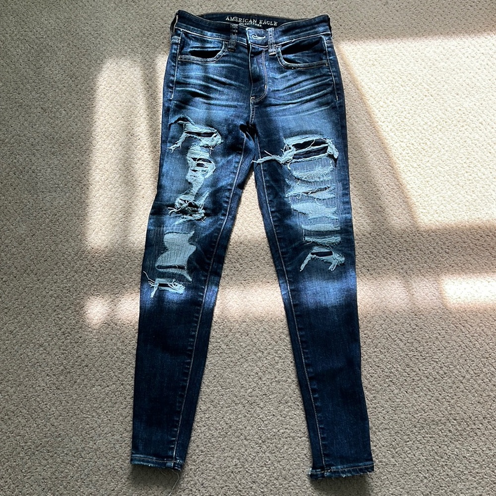 american eagle size 2 short hi rise jegging